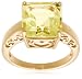 14k Yellow Gold Lemon Quartz Ring