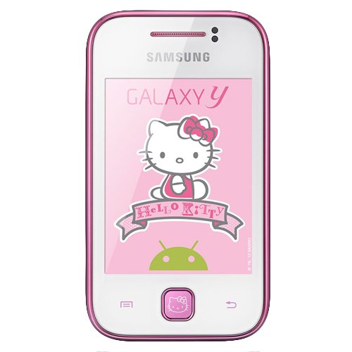 Samsung GT-S5360 Galaxy Y Hello Kitty Unlocked 3G GSM Phone with Android OS - US Warranty - White
