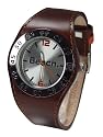 Bench Gents Silver Dial Watch With Brown Leather Strap