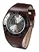 Bench Gents Silver Dial Watch With Brown Leather Strap
