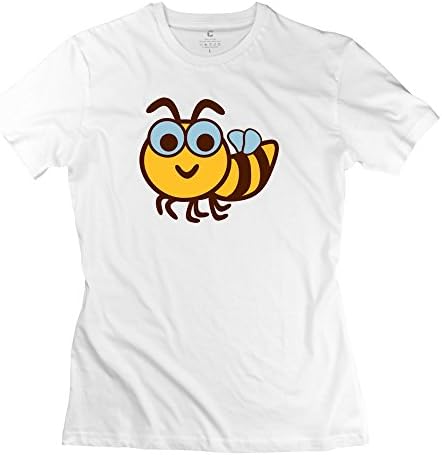 Women's Cute Bee T-shirt Large White