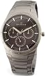 Skagen Men's Black Label 596XLTXM Silver Titanium Quartz Watch with Grey Dial
