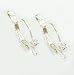 2 pcs .925 Sterling Silver Leverback Daisy Flower Lever Back Ear Wire / Earring Connector / Findings / Bright