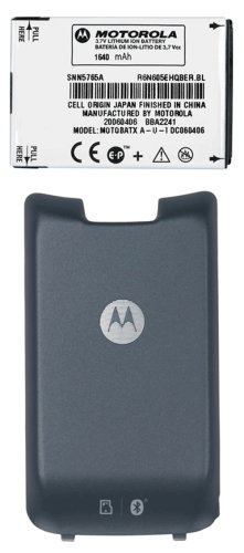 Motorola Li-Ion Extended Battery and Door for Motorola KRZR (Dark Pearl Gray)