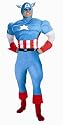 Marvel Captain America Deluxe Muscle Adult Costume - Size 42/46