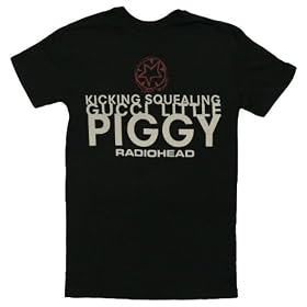 Gucci Piggy T-shirt by Radiohead in Black