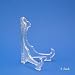 Kitchen & Housewares : 8 - INCH CLEAR TRANSPARENT HINGED PLASTIC PLATE STAND HOLDER - EASEL