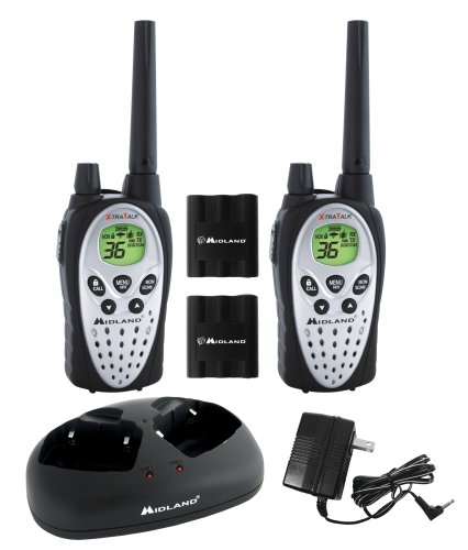 Midland GXT720VP3 36 Channel 30-Mile GMRS with NOAA All Hazard /Weather Alert, Pair