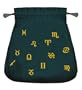Astrological Black Velvet Tarot Bag