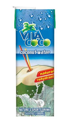 Vita Coco 100% Pure Coconut Water, 34-Ounce Boxes (Pack of 4)