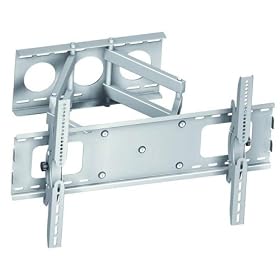 MQA63303 Full-Motion Adjustable Tilting & Articulating DUAL ARM Universal (30 to 63 inches) Heavy-Duty LCD / Plasma Wall Mount Bracket for All BRANDS