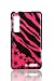 Motorola Droid 3 Graphic Case - Hot Pink Zebra with Stars (Free HandHelditems Sketch Universal Stylus Pen)