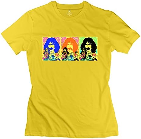 Lady Frank Zappa Custom Cool Yellow Tops By RRG2G XX-Large