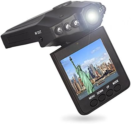 Bagent Dashboard Car Recorder - 2.5 Inches Infrared Night Vehicle DVR / Video &amp; Audio Road Camera Recorder / Rotatable LCD 270 degrees Traffic Dashboard Camera / Camcorder with 6 LEDs