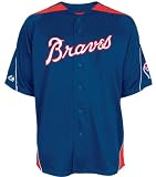 Atlanta Braves Laser Cooperstown Throwback Jersey