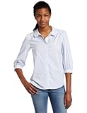French Connection Women's Skyscraper Stripe Top, Sky Chambray, 10 US