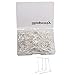 Shapenty 500PCS Mini Metal Wire Eyepins Beading Small Open Eye Head Pins Needles Bulk for DIY Craft Bead Earring Pendant Necklace Bracelet Jewelry Charm Finding Making (Silver, 24mm/1Inch)