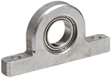 Spyraflo PB0-SMR128ZZ 8 mm Inner Diameter, Mounted Miniature Precision Ball Bearing In An Aluminum Housing