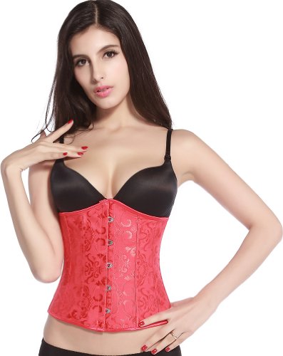 Pandolah Women's Cincher Underbust Corset Cupless Bustiers