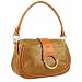 Bric's Life - Front Ring Flap Gold Micro-Suede Medium Shoulder Bag