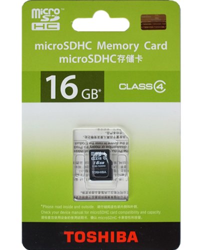 安い東芝 CLASS4対応 microSDHCカード16GB SD-C16GR6W4 【並行輸入品】海外向けパッケージ品
