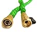 GreenThumbing 50ft Strongest Expandable Hose, Heavy Duty Double Latex Layers, Flexible, Brass Fittings, Expanding Garden Water Hose, Includes 8-Pattern Spray Nozzle & Hanger