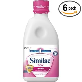 Similac Soy Isomil, Ready to Feed, 32-Fluid Ounce Bottles (Case of 6)