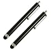 Fosmon Capacitive Stylus Compatible with Apple iPad 3(2012 Model)/2/1G, Amazon Kindle Touch/Fire, Acer Iconia, Hp TouchPad, Blackberry Playbook, Samsung Galaxy Tab, Motorola Xoom, Asus Eee Pad Transformer TF101/Transformer Prime TF201 (2 pack)- Black
