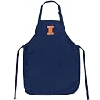 University of Illinois Apron College Logo Blue Fighting Illini Logo TOP RATED for Grilling, Barbecue, Kitchen and Cooking Best Unique Gifts for a Man, Men, HIM HER Women, Ladies. GIFT IDEA!