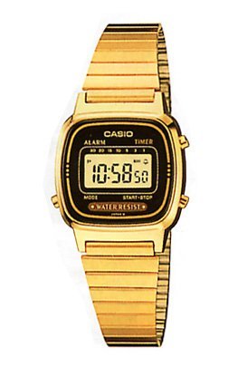 Casio Retro Gold Digital Ladies Watch - LA-670WGA-1U 