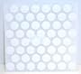 FastCap Adhesive Cover Caps PVC White 9/16" (1 Sheet 52 Caps)