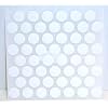FastCap Adhesive Cover Caps PVC White 9/16" (1 Sheet 52 Caps)