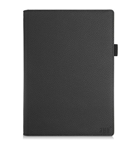 Lenovo Yoga Tablet 2 8 inch Case Cover, FYY Premium Detachable Leather Case Stand Cover with Velcro Hand Strap and Card Slots for Lenovo Yoga Tablet 2 8 Inch Black (With Auto Wake/Sleep Feature)