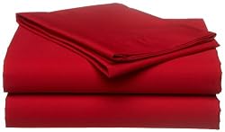 Tommy Hilfiger Sheet Set, Twin, Cardinal Red