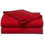 Tommy Hilfiger Sheet Set, Twin, Cardinal Red