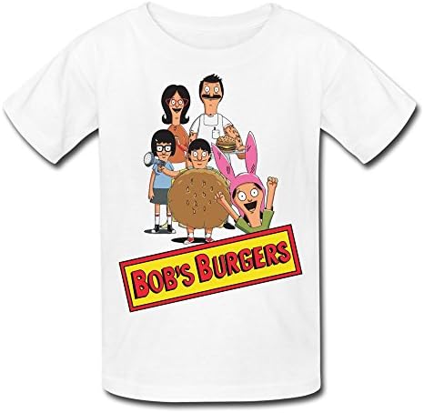 ZJNEW Kid's Bob's Burgers TV Fanart Short Sleeve T Shirt L