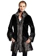 ABS by Allen Schwartz Women's Jacket With Faux Fur Silver Fox Trimming ABS by Allen Schwartz Women's Jacket With Faux Fur Silver Fox Trimming