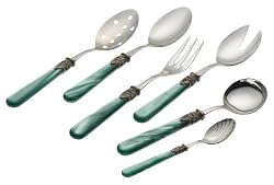 Rosanna Pearlized Green Napoleon 6-Piece Hostess Set