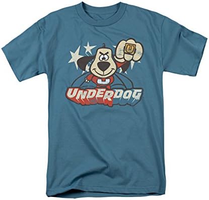 Underdog 1960's Animated TV Series Vinatage Style Flying Logo Adult T-Shirt