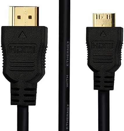 Yason High Speed-hdmi to Mini Hdmi Cable - 3d &amp; 4k Resolution Ready with Ethernet - 6 Feet/ 1.8 Meter (6 Feet 2pack)