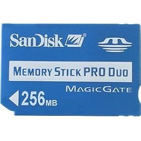**SANDISK 256MB MEMORYSTICK PRO DUO CARD