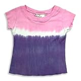 SILVER PONY - Silver Pony - Infant Girls Short Sleeve Tie Dye Tee Shirt, Pink, Purple