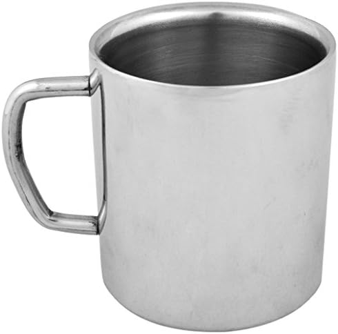 Tiger54 LLC Double-walled Stainless Steel Coffee/Tea Mug, Capacity: 10.14 Oz (300ml) - Pack of 4