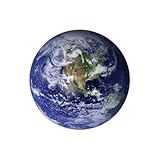 Planet Earth From Space Western Hemisphere White Poster - 11x17