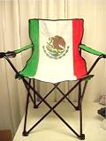 Mexican Flag Nylon Folding Camp Chair Mexico