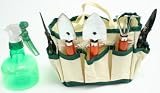 7 PC Flower Garden Lawn Tool Set w Case & Spray Bottle