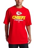 NFL Men's Kansas City Chiefs Critical Victory V Short Sleeve Basic Tee (Athletic Red, X-Large)
