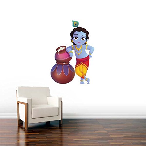 Wall Sticker Decal Decor Krishna Machan Chor Devotional Decorative Wall
