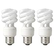 TCP 801014413 - 14 Watt Compact Fluorescent Spiral Light Bulb, 4100K, 3 Pack