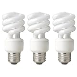 TCP 801014413 - 14 Watt Compact Fluorescent Spiral Light Bulb, 4100K, 3 Pack